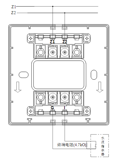 西藏海灣消防GST-LD-8300B輸入模塊常開無源觸點接線圖